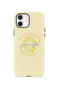 iPhone 11 Vorian Çift Katmanlı Kılıf Just A Girl Lemon