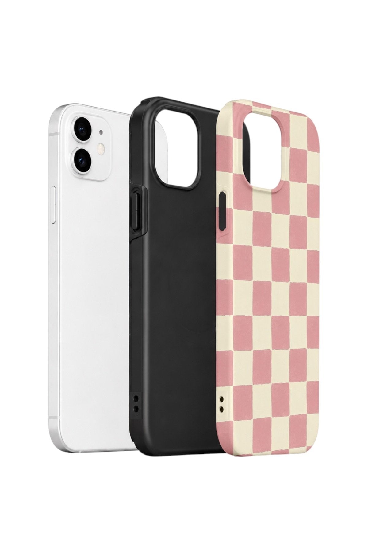 iPhone 11 Vorian Çift Katmanlı Kılıf Blush Checker