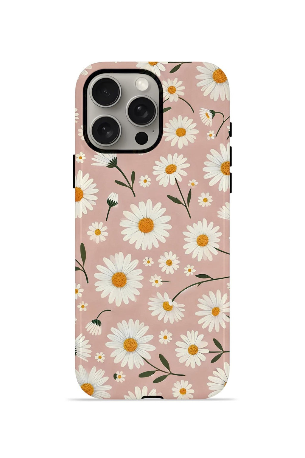 iPhone 15 Pro Vorian Çift Katmanlı MagSafe Kılıf Daisy Mocha Garden