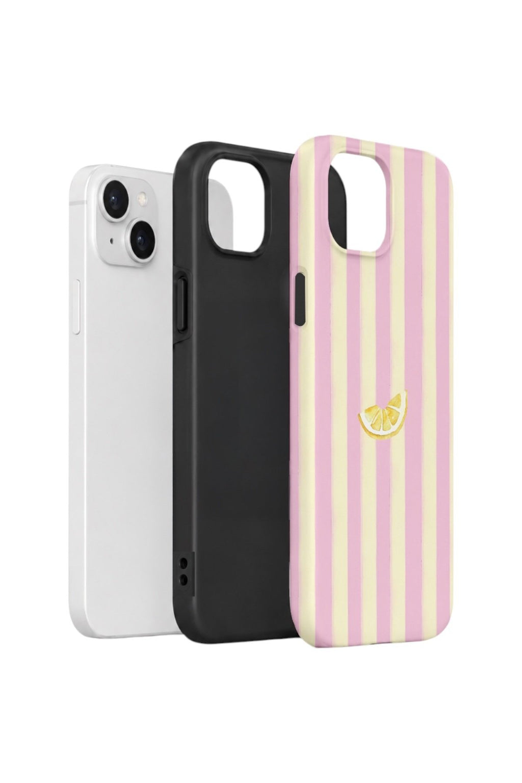 iPhone 13 Vorian Çift Katmanlı Kılıf Lemon Charm Pink