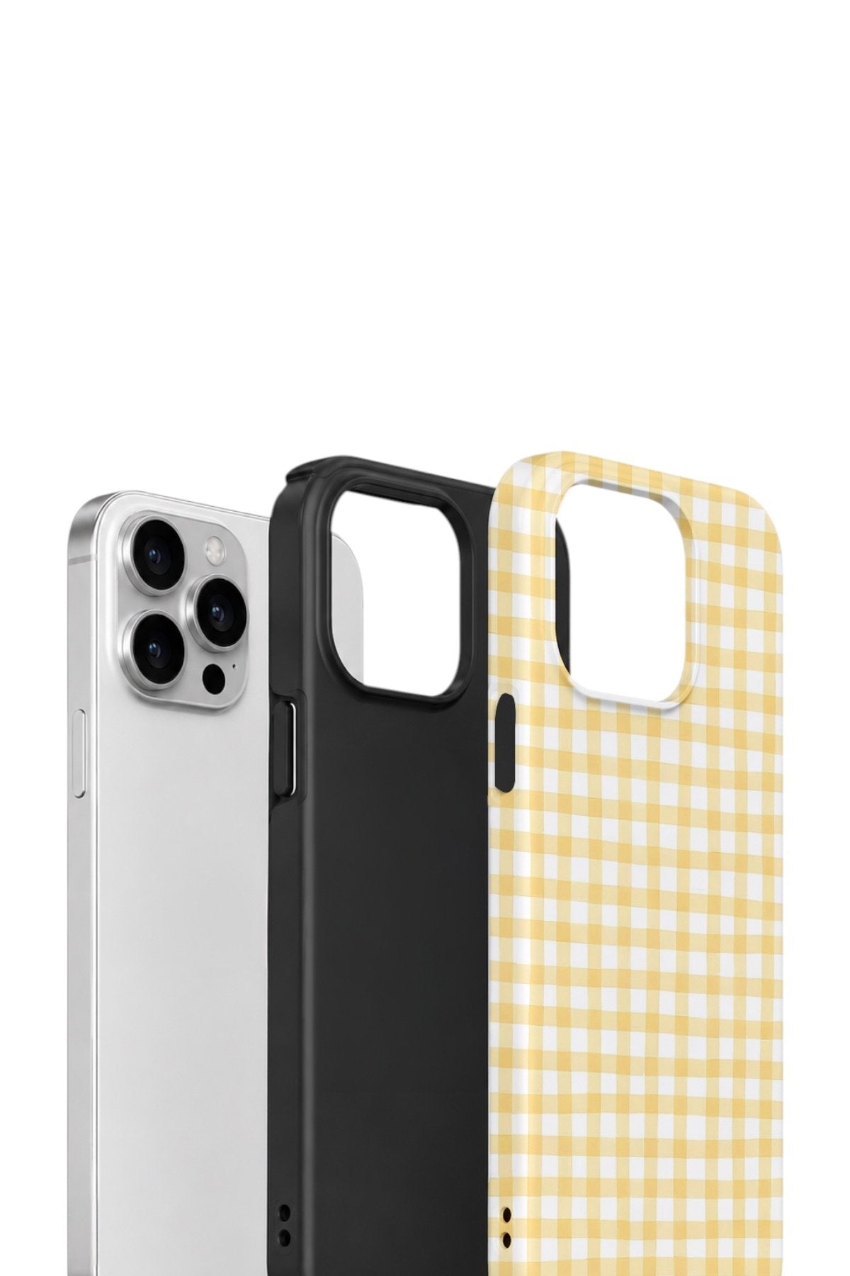 iPhone 12 Pro Max Vorian Çift Katmanlı Kılıf Butter Gingham