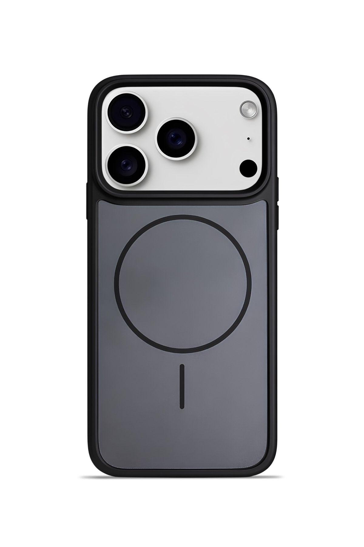 iPhone 17 Pro Max Premium Soft Magsafe Silikon Kılıf Kömür