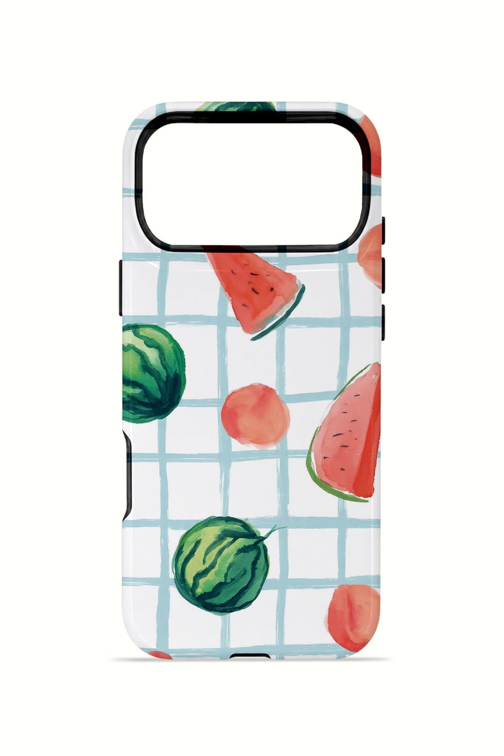 iPhone 17 Pro Vorian Çift Katmanlı Kılıf Watermelon Grid