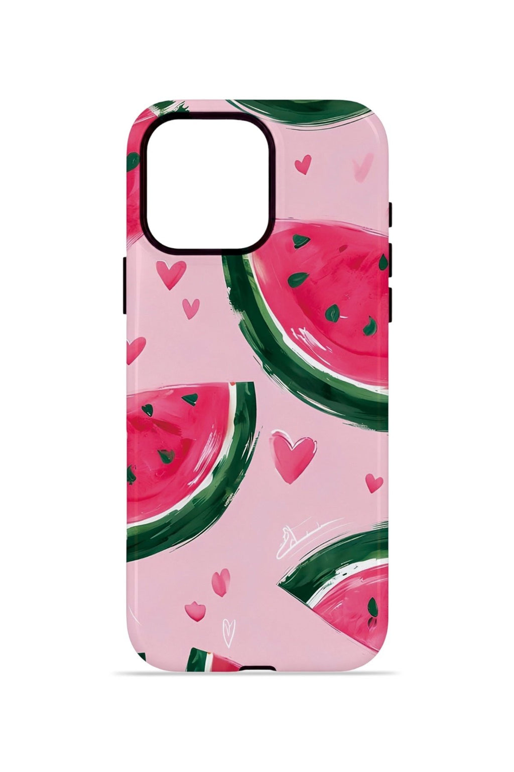 iPhone 15 Pro Vorian Çift Katmanlı Kılıf Watermelon Hearts