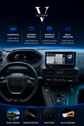 Peugeot Rifter Yeni Kasa Gösterge ve Multimedya Uyumlu 9h Nano Ekran Koruyucu 2024 2025