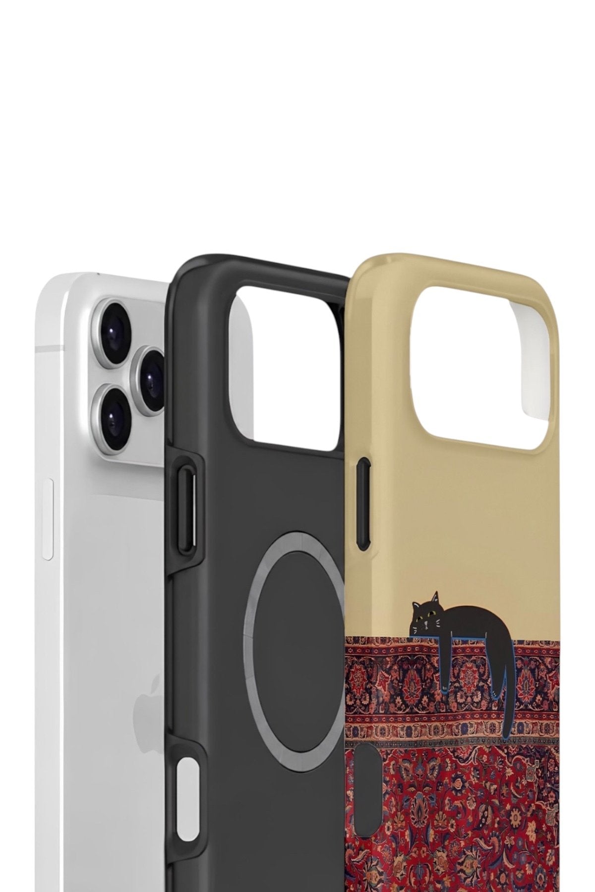 iPhone 17 Pro Vorian Çift Katmanlı MagSafe Kılıf Persian Cat Lounge
