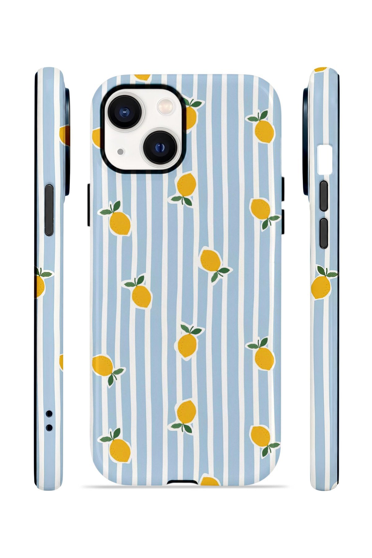 iPhone 14 Plus Vorian Çift Katmanlı Kılıf Tiny Lemon Rain
