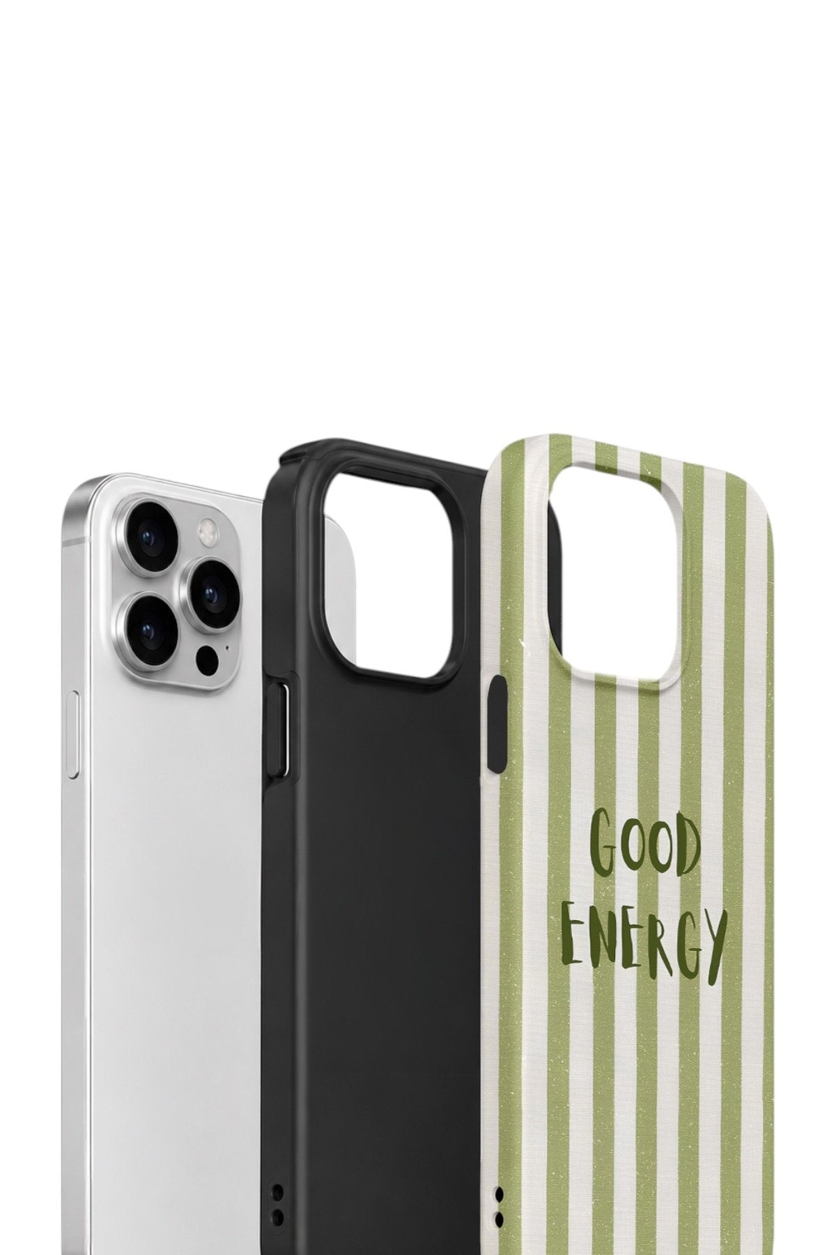 iPhone 13 Pro Max Vorian Çift Katmanlı Kılıf Good Energy Olive