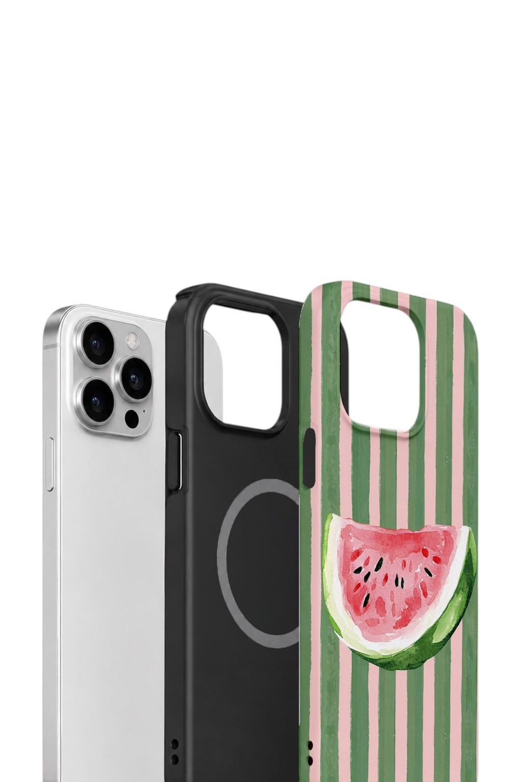 iPhone 14 Pro Çift Katmanlı MagSafe Kılıf Watermelon Postcard