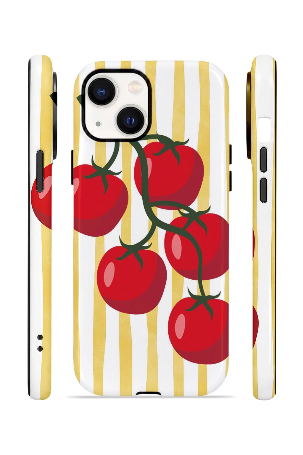 iPhone 14 Plus Vorian Çift Katmanlı Kılıf Tomato Market Stripe