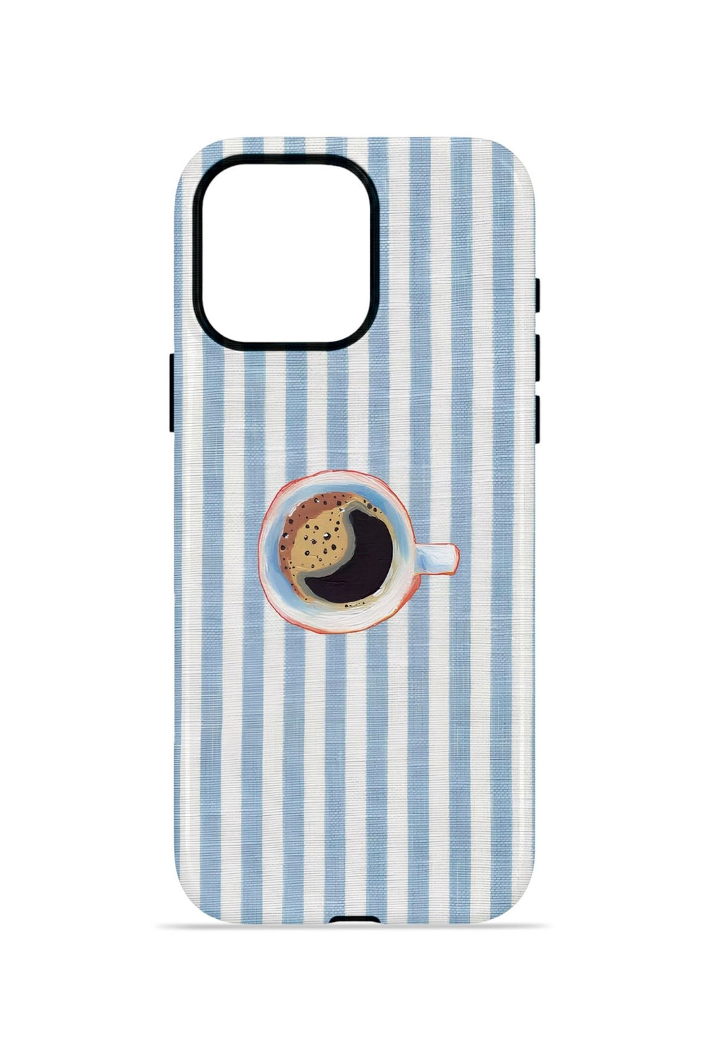 iPhone 15 Pro Vorian Çift Katmanlı Kılıf Morning Coffee Stripe