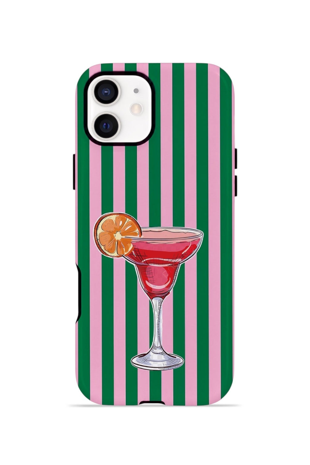 iPhone 12 Vorian Çift Katmanlı MagSafe Kılıf Pink Citrus Cocktail