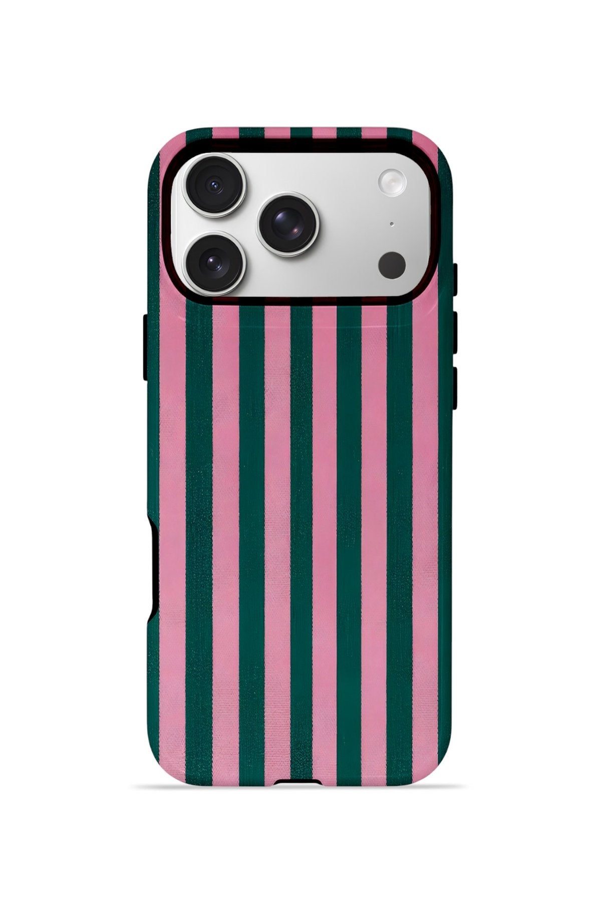 iPhone 17 Pro Max Vorian Çift Katmanlı MagSafe Kılıf Pink Navy Cabana