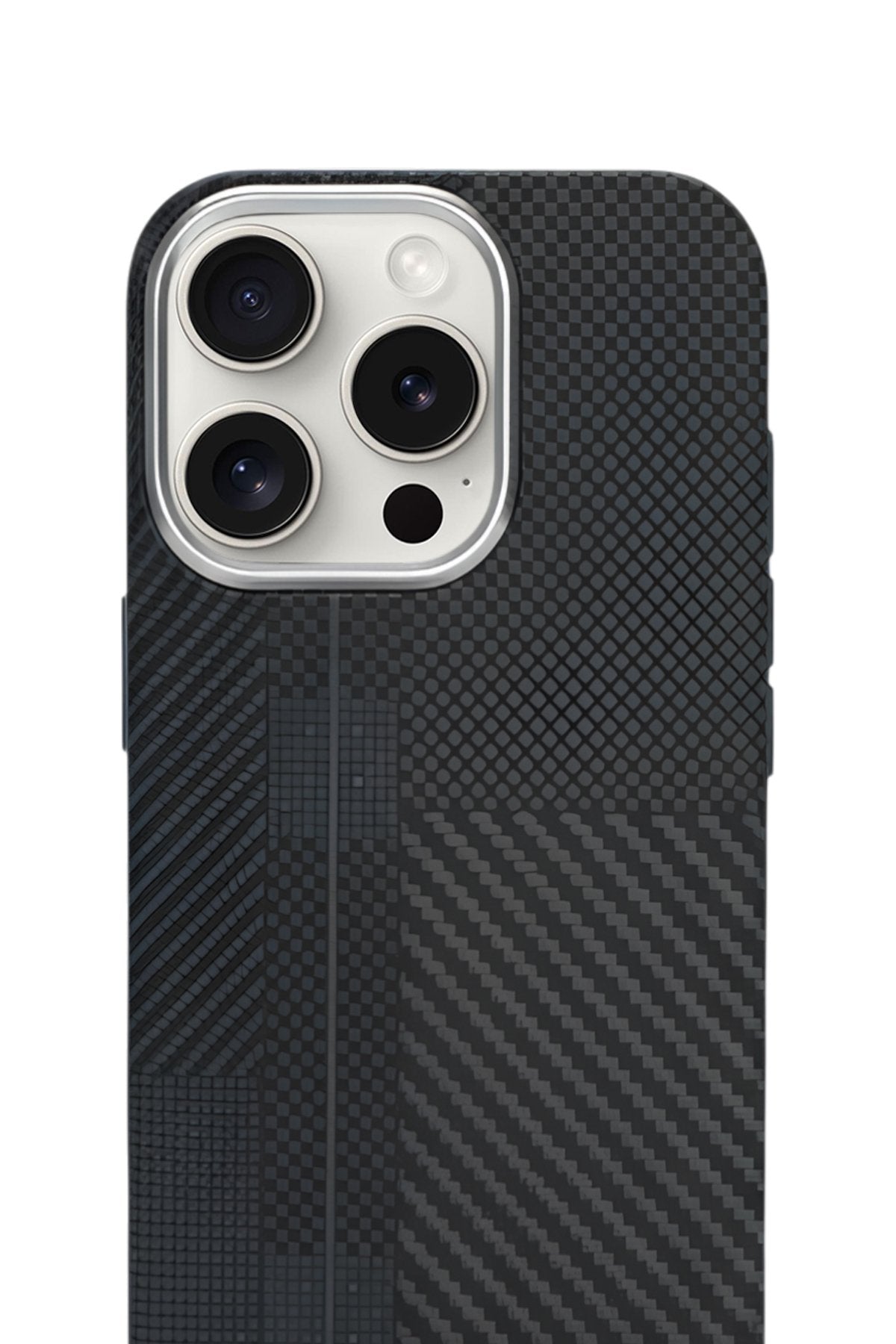 Nox Craft iPhone 15 Pro 6.1" MagSafe Karbon Kılıf Blackform
