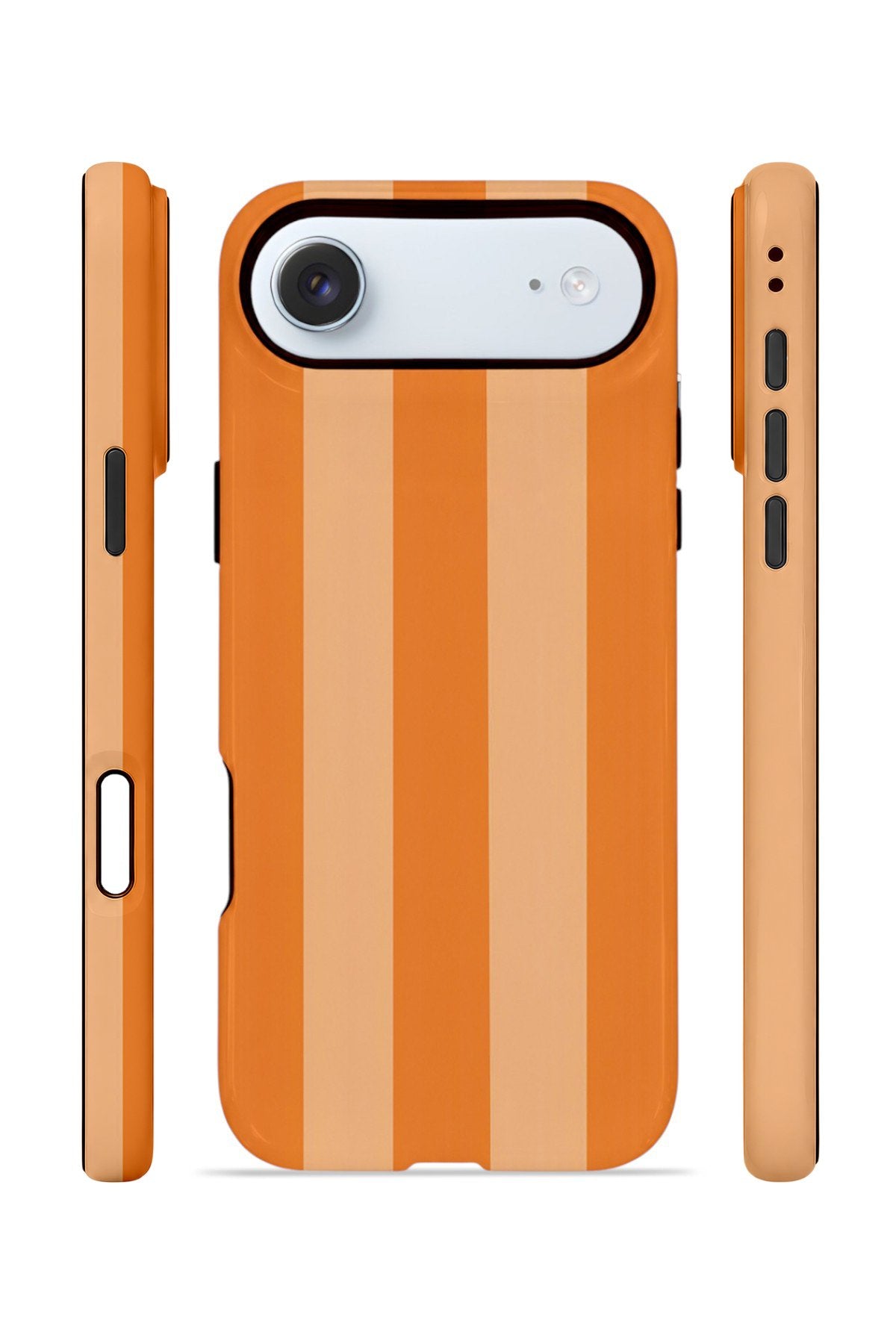 iPhone 17 Air Vorian Çift Katmanlı Kılıf Orange Cream Stripe
