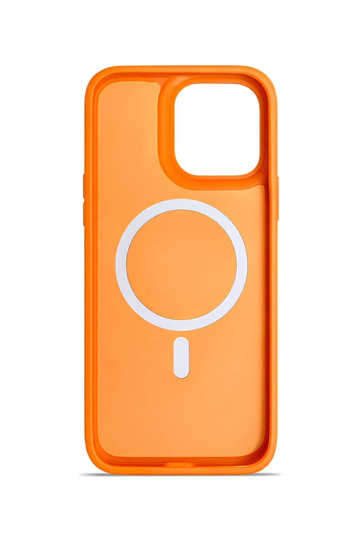 iPhone 14 Pro Max 6.7" Premium Soft Magsafe Silikon Kılıf Turuncu