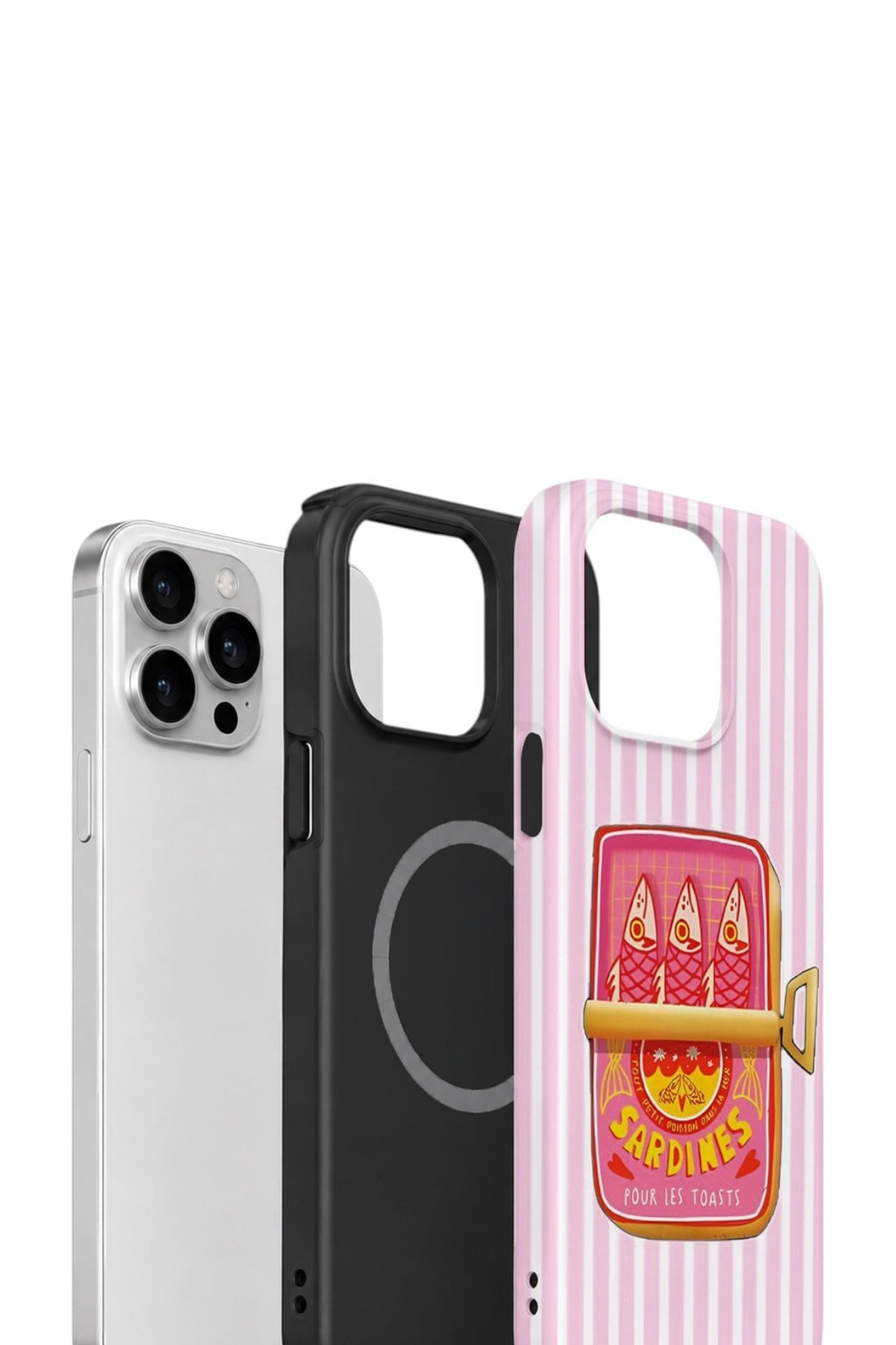 iPhone 14 Pro Max Vorian Çift Katmanlı MagSafe Kılıf Sardine Club Pink