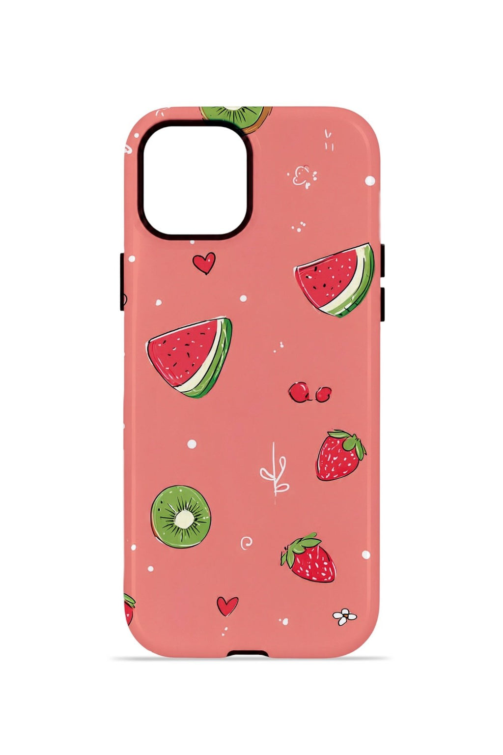 iPhone 15 Plus Vorian Çift Katmanlı Kılıf Summer Fruit Crush