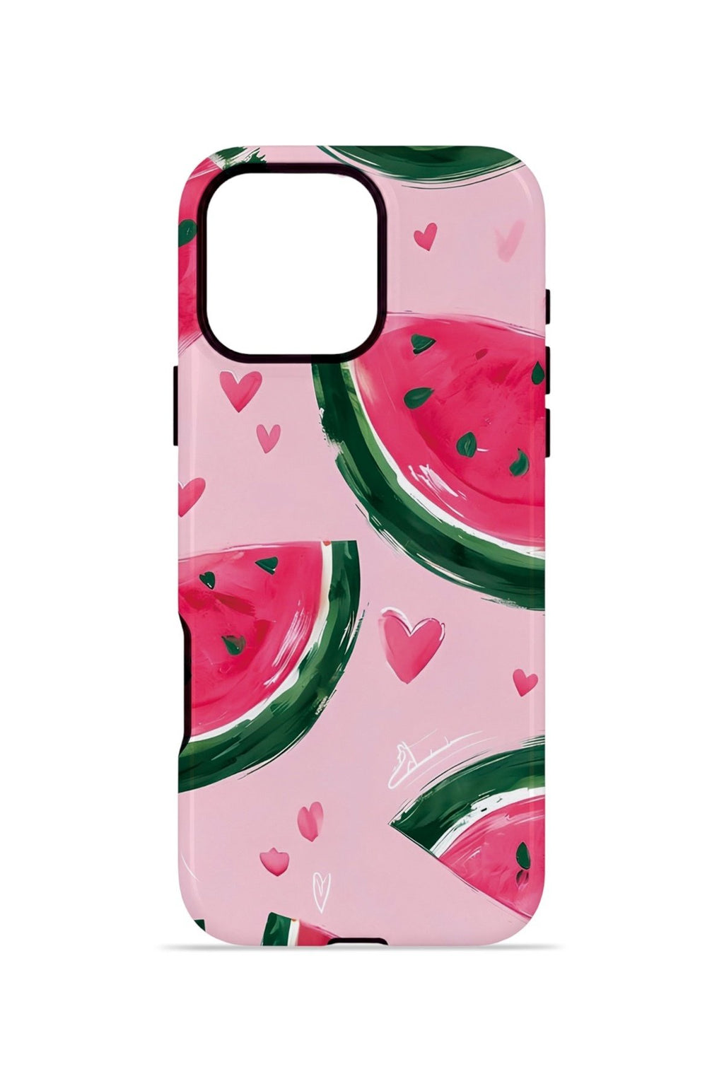 iPhone 16 Pro Max Vorian Çift Katmanlı Kılıf Watermelon Hearts