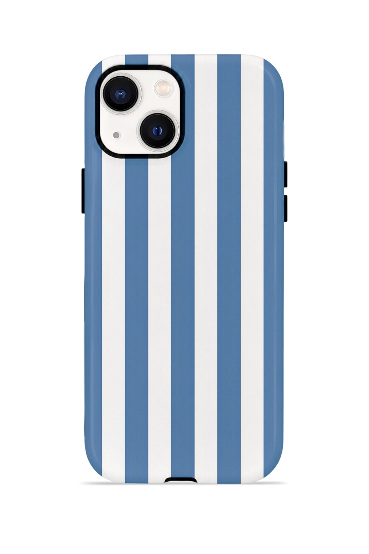 iPhone 15 Plus Vorian Çift Katmanlı MagSafe Kılıf Blue Marina Stripe