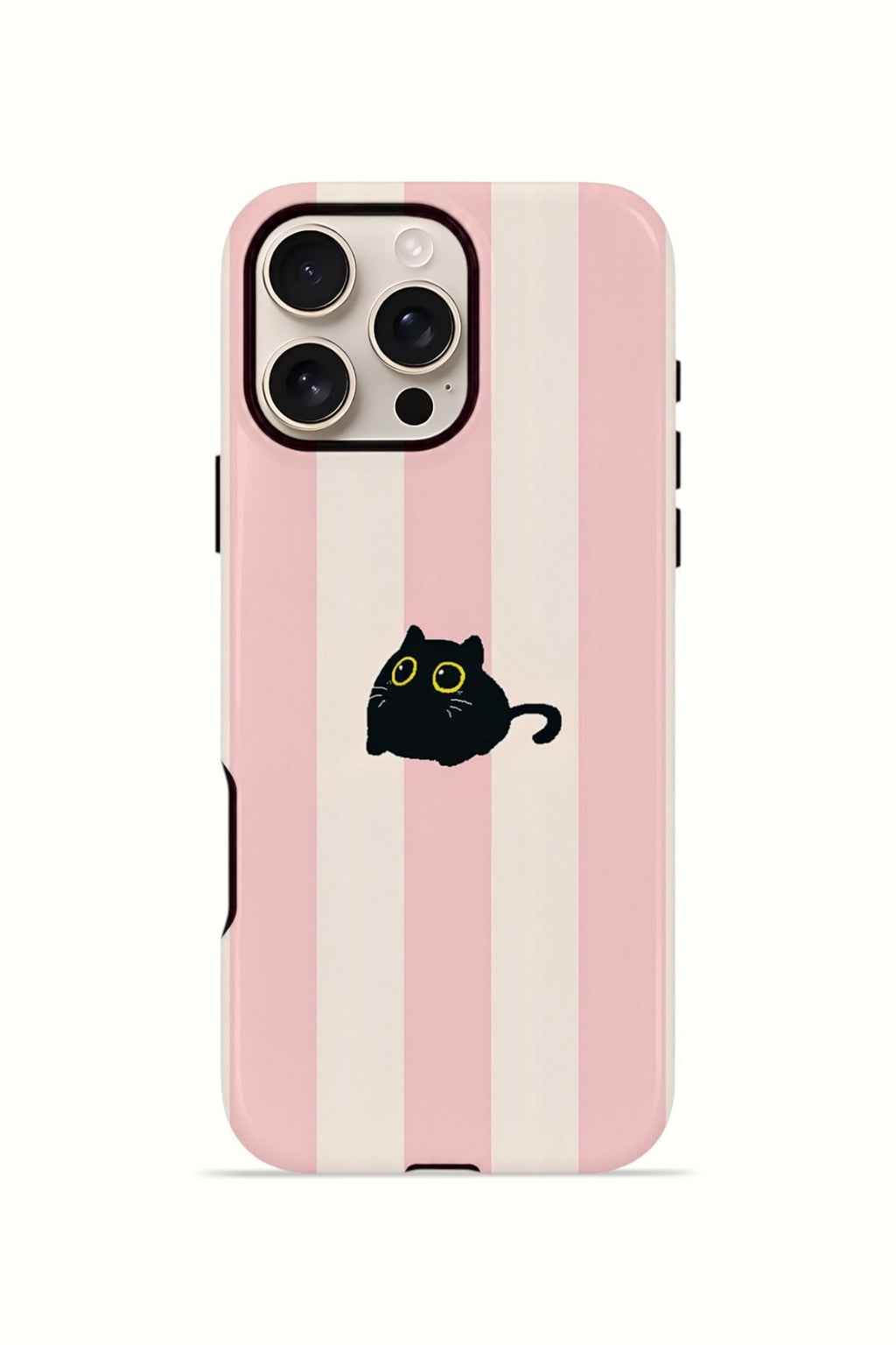 iPhone 16 Pro Max Vorian Çift Katmanlı Kılıf Midnight Cat Stripe