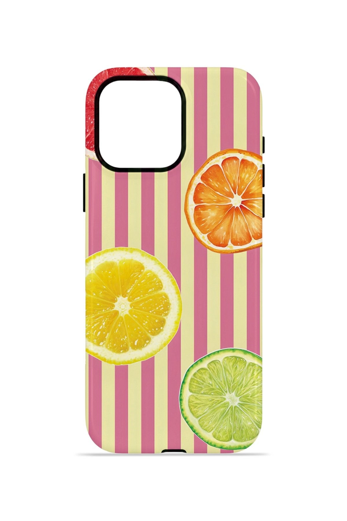 iPhone 15 Pro Vorian Çift Katmanlı Kılıf Citrus Fiesta Stripe