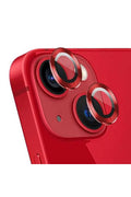 iPhone 14 Plus 6.7'' Metal Kamera Koruyucu Lens Kırmızı