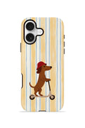 iPhone 16 Vorian Çift Katmanlı MagSafe Kılıf Dachshund Riviera