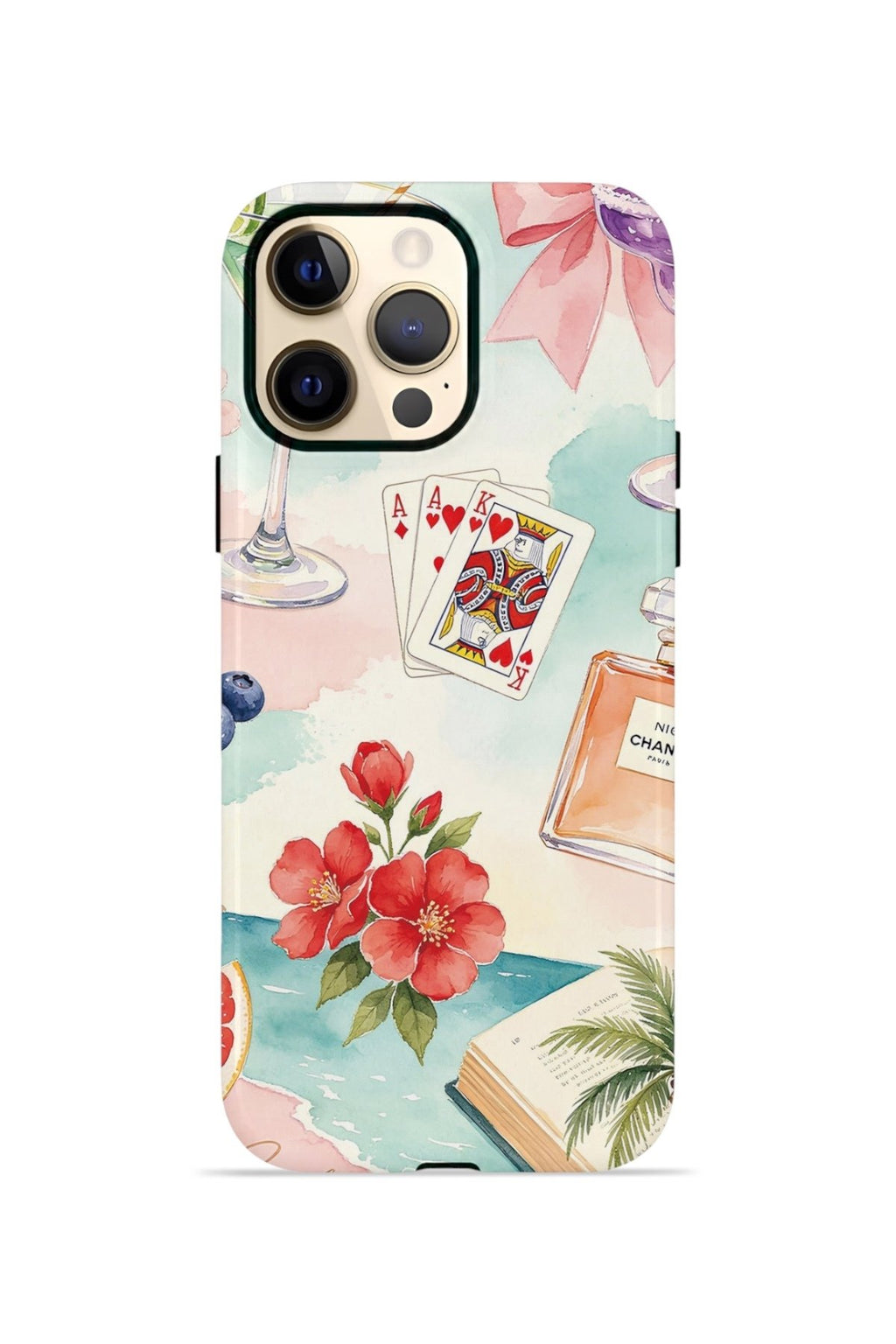iPhone 12 Pro Vorian Çift Katmanlı Kılıf Mediterranean Holiday Collage