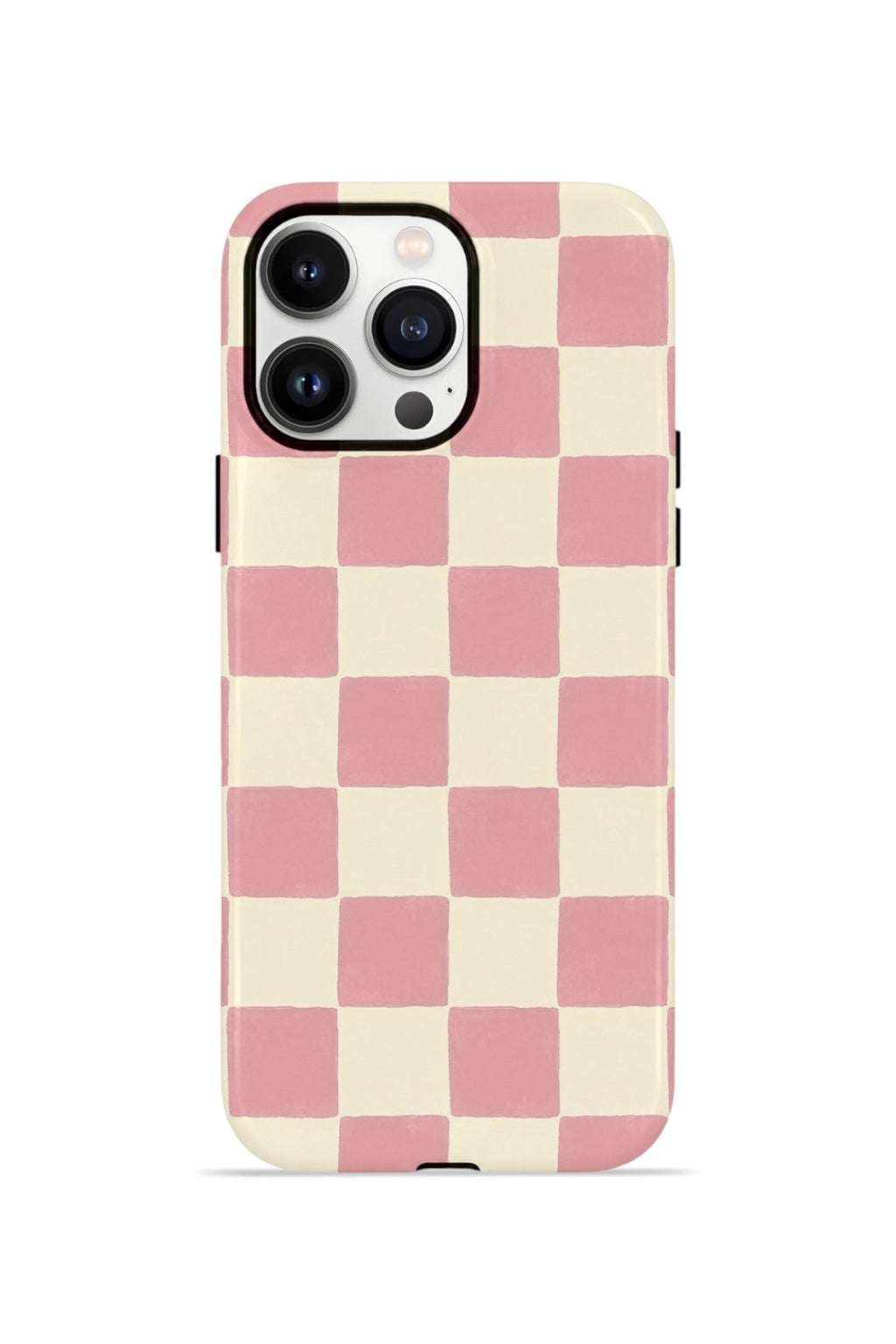 iPhone 13 Pro Vorian Çift Katmanlı MagSafe Kılıf Blush Checker