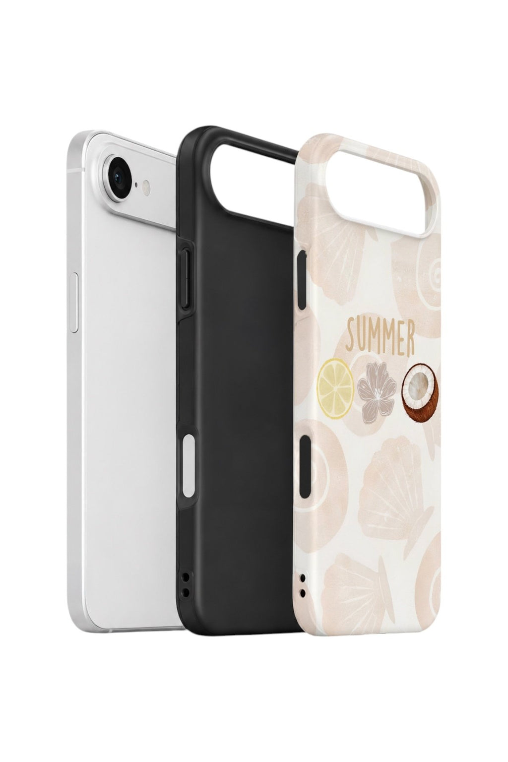iPhone 17 Air Vorian Çift Katmanlı Kılıf Coconut Summer Notes