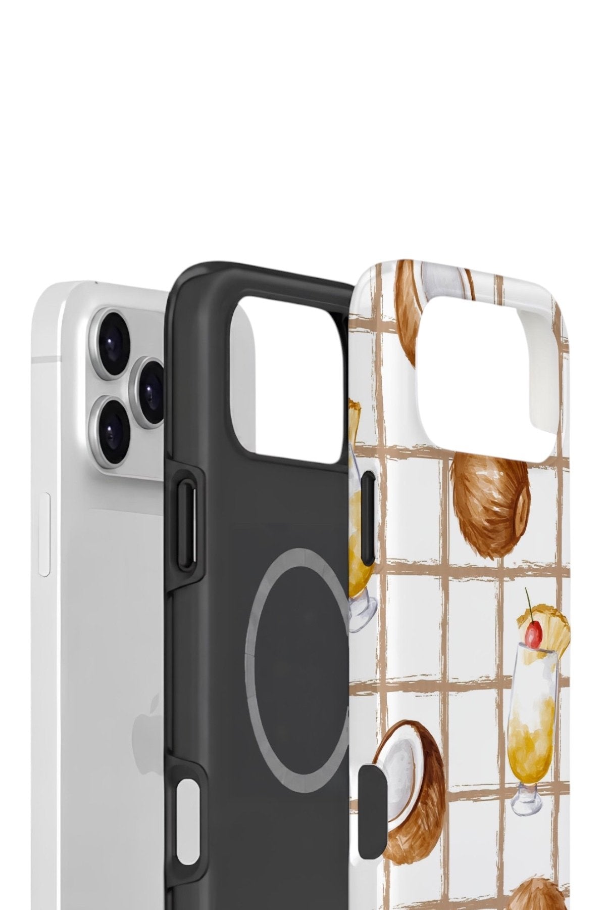 iPhone 17 Pro Vorian Çift Katmanlı Kılıf Coconut Cabana