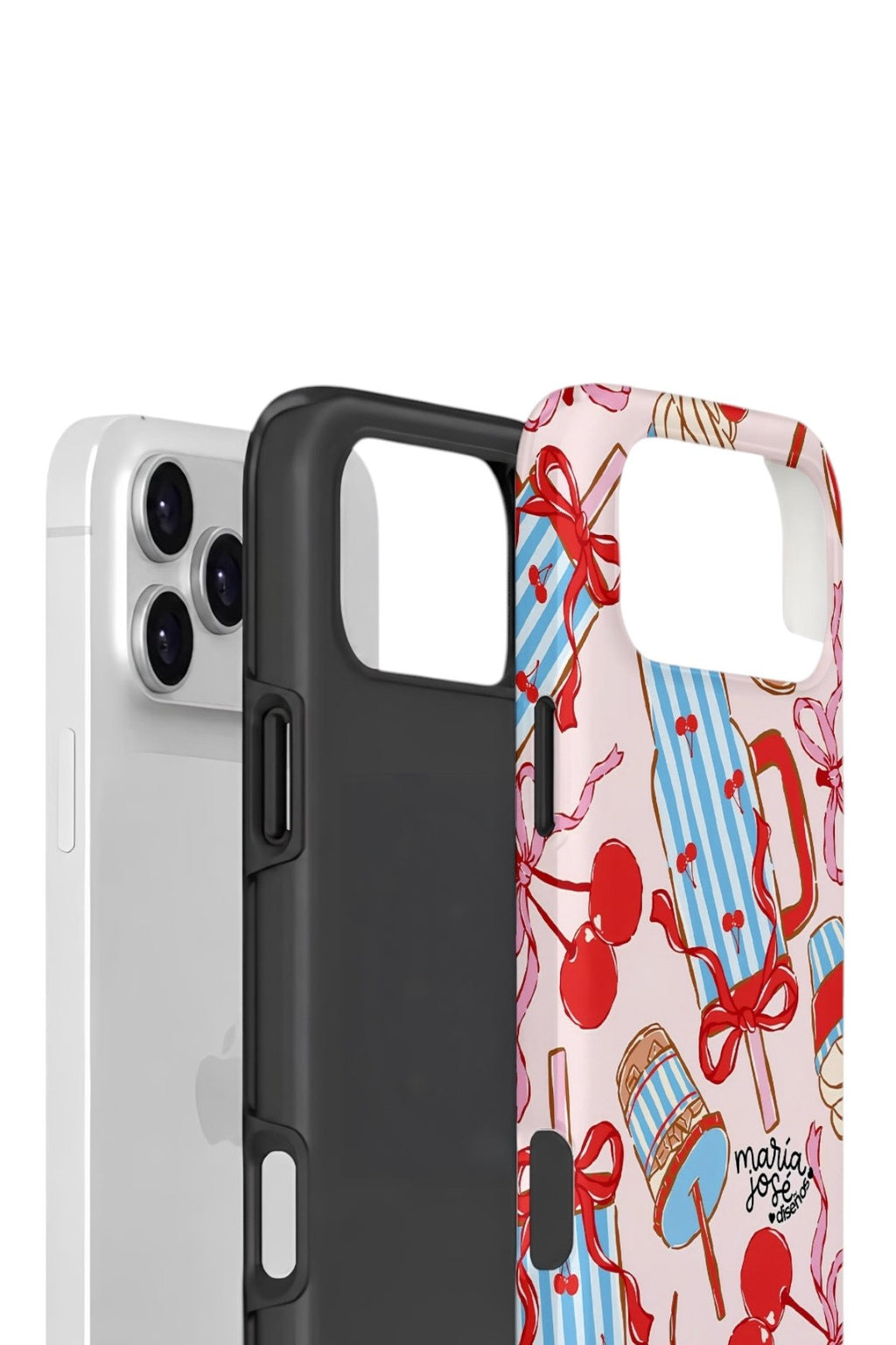 iPhone 17 Pro Vorian Çift Katmanlı Kılıf Dolce Cherry Picnic