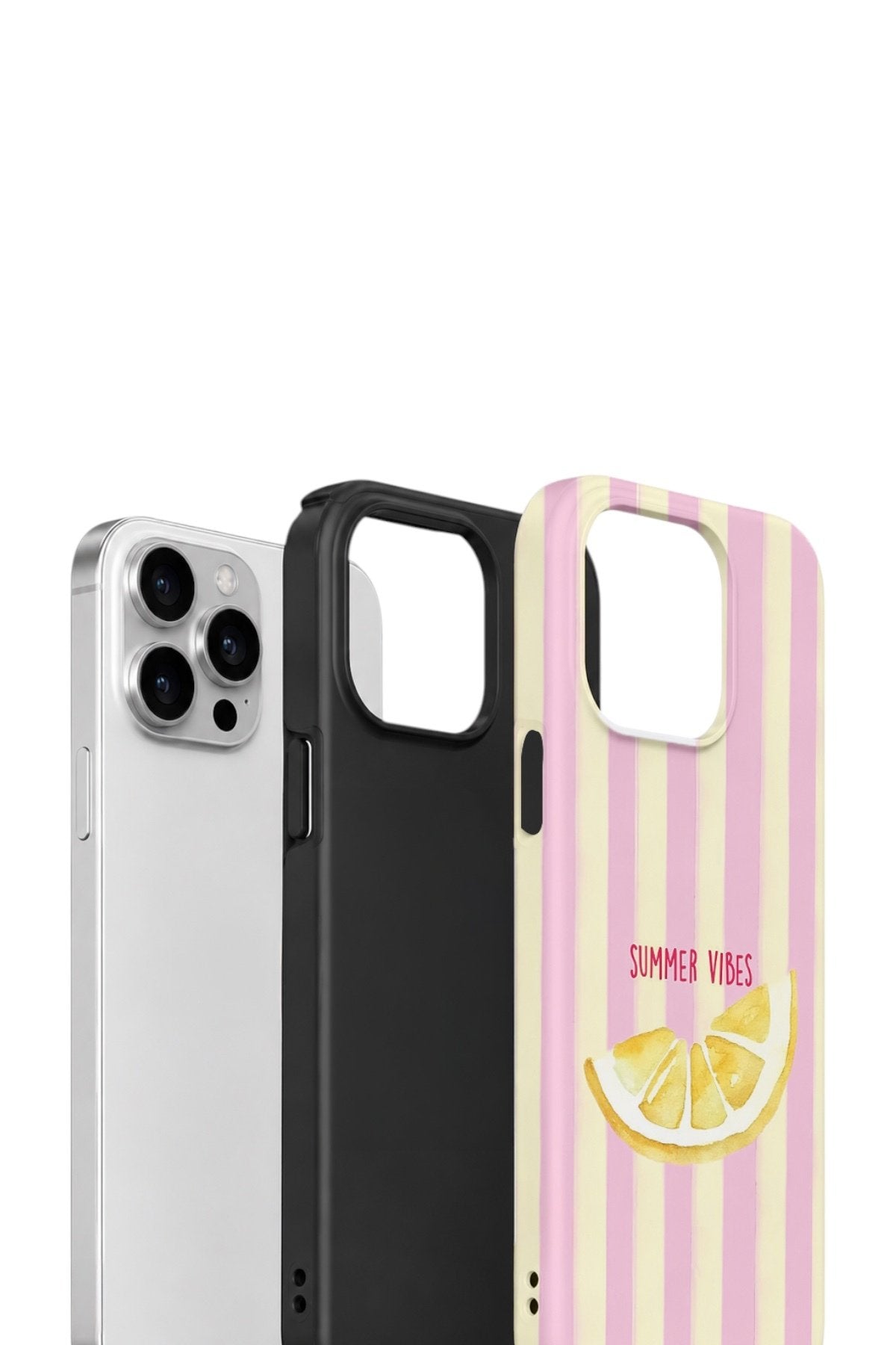 iPhone 14 Pro Max Vorian Çift Katmanlı Kılıf Summer Vibes Lemon