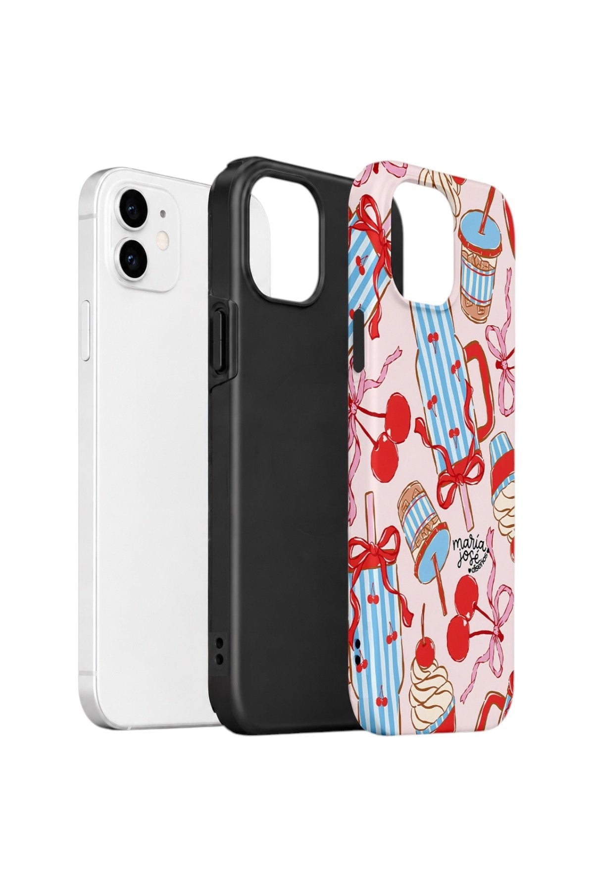 iPhone 11 Vorian Çift Katmanlı Kılıf Dolce Cherry Picnic
