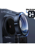 iPhone 15 Pro Max Sapphire Lens Koruyucu Mavi