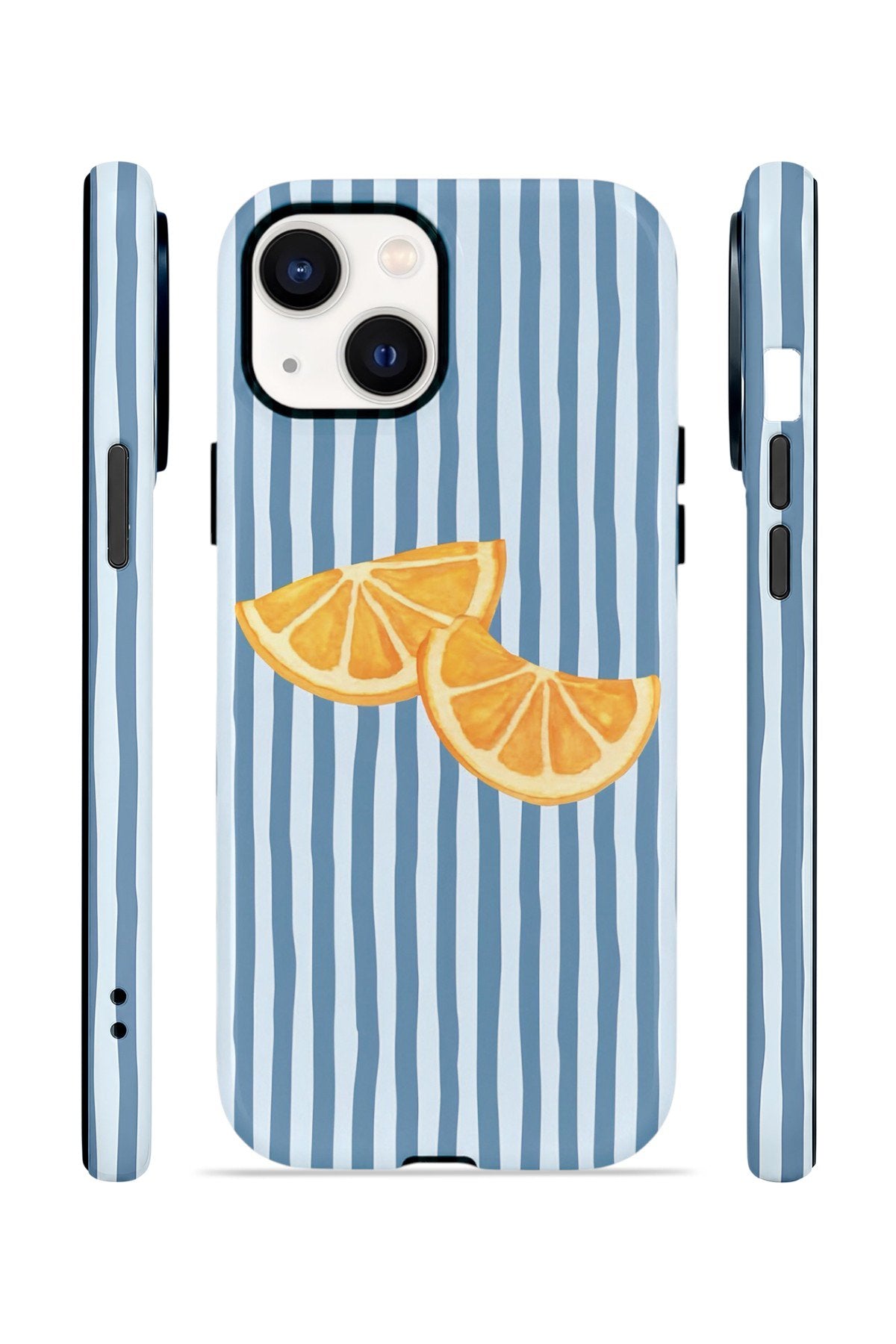 iPhone 15 Vorian Çift Katmanlı Kılıf Blue Orange Slices