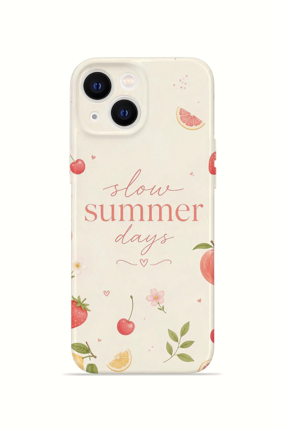 iPhone 13 Valestra İnce Kamera Korumalı Mika Kılıf Slow Summer Days