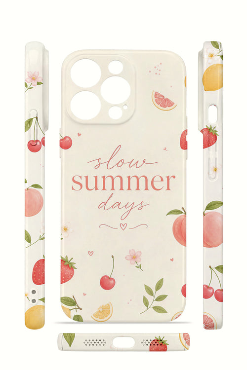 iPhone 13 Pro Max Valestra İnce Kamera Korumalı Mika Kılıf Slow Summer Days