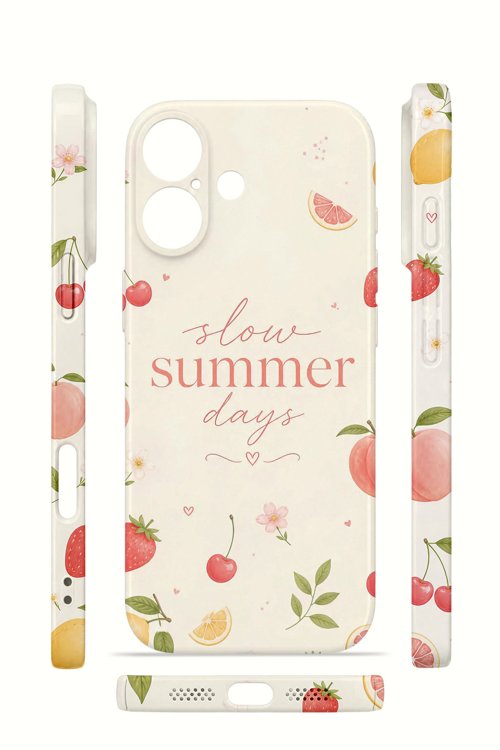 iPhone 16 Plus Valestra İnce Kamera Korumalı Mika Kılıf Slow Summer Days