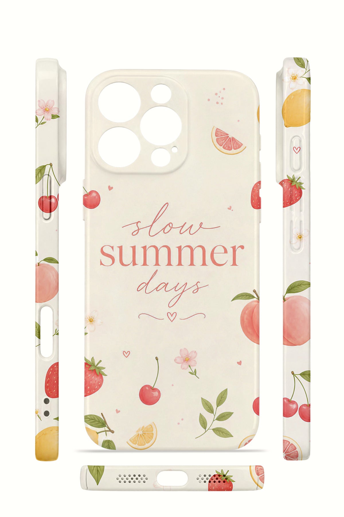 iPhone 16 Pro Valestra İnce Kamera Korumalı Mika Kılıf Slow Summer Days