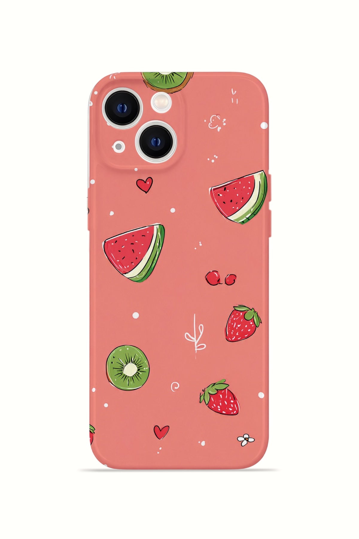 iPhone 15 Valestra İnce Kamera Korumalı Mika Kılıf Summer Fruit Crush