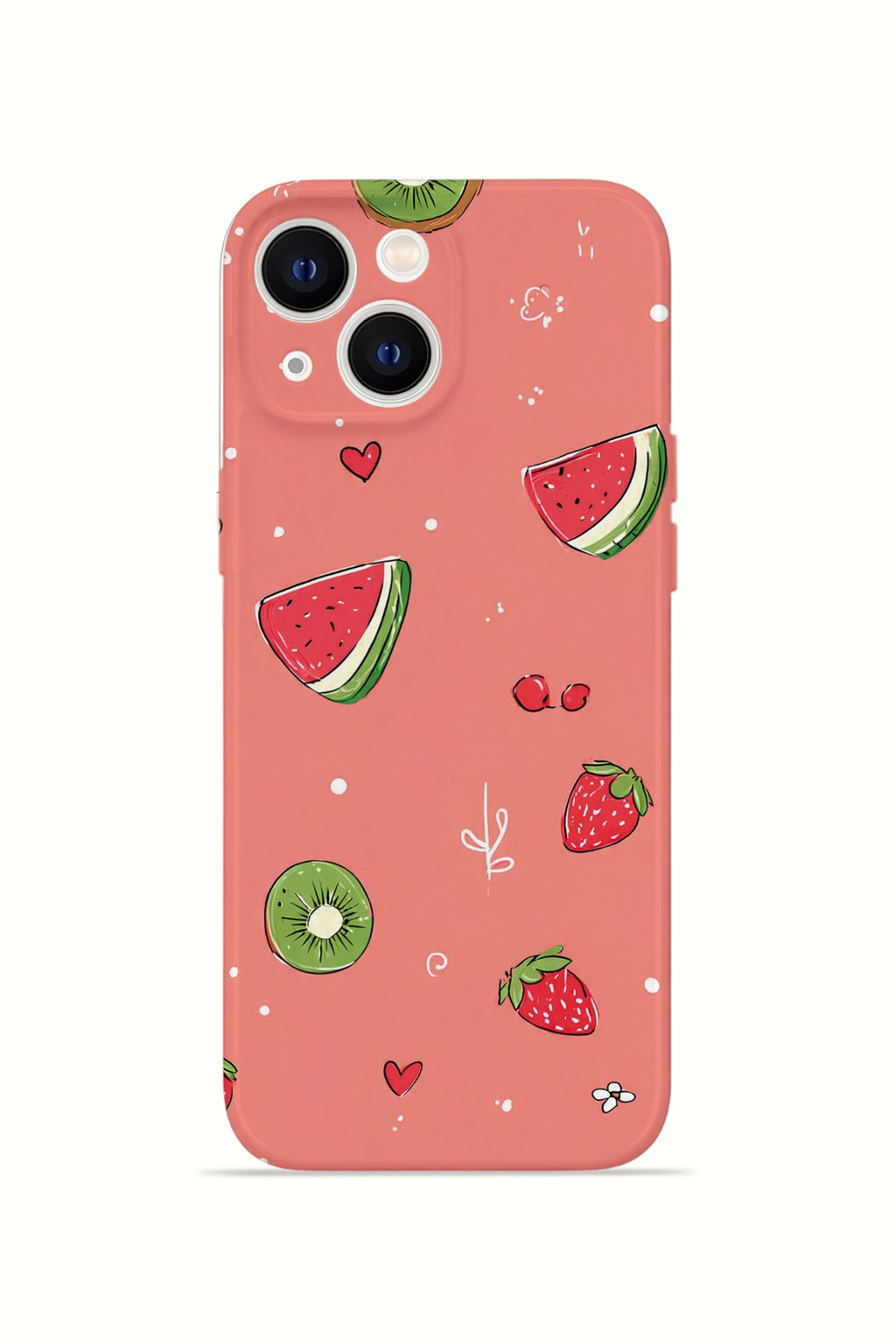 iPhone 15 Plus Valestra İnce Kamera Korumalı Mika Kılıf Summer Fruit Crush