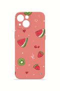 iPhone 15 Plus Valestra İnce Kamera Korumalı Mika Kılıf Summer Fruit Crush