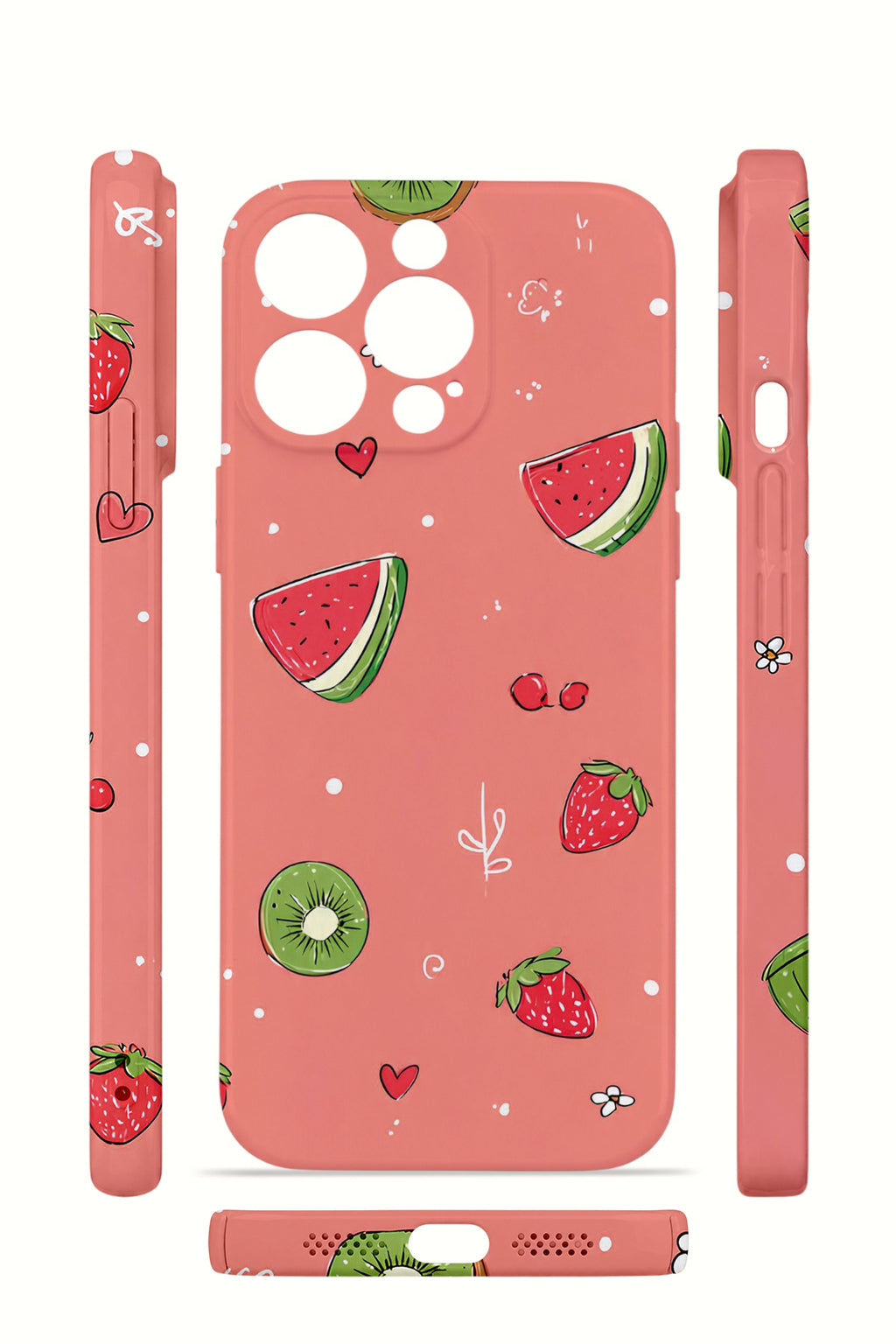 iPhone 14 Pro Max Valestra İnce Kamera Korumalı Mika Kılıf Summer Fruit Crush