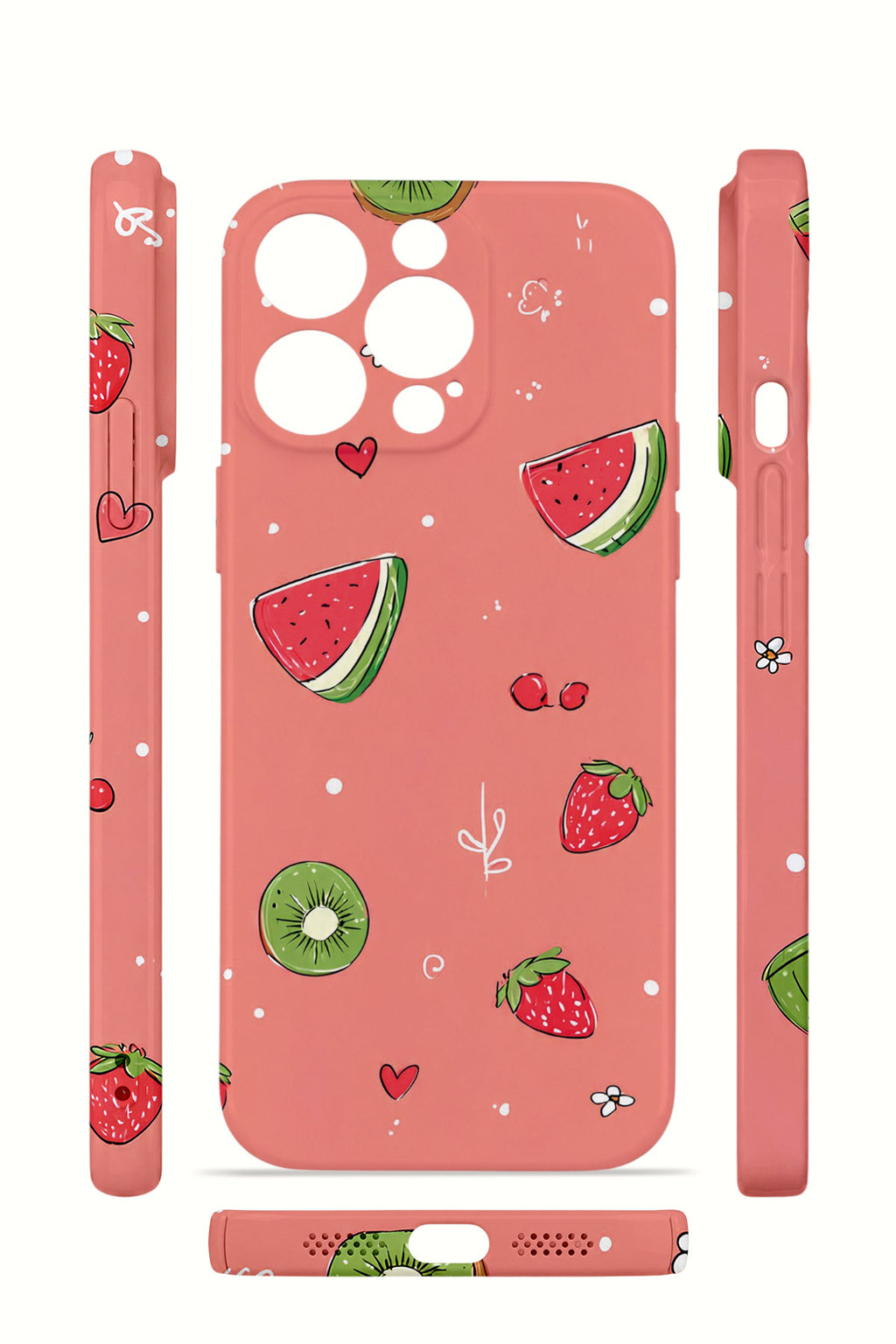 iPhone 12 Pro Max Valestra İnce Kamera Korumalı Mika Kılıf Summer Fruit Crush