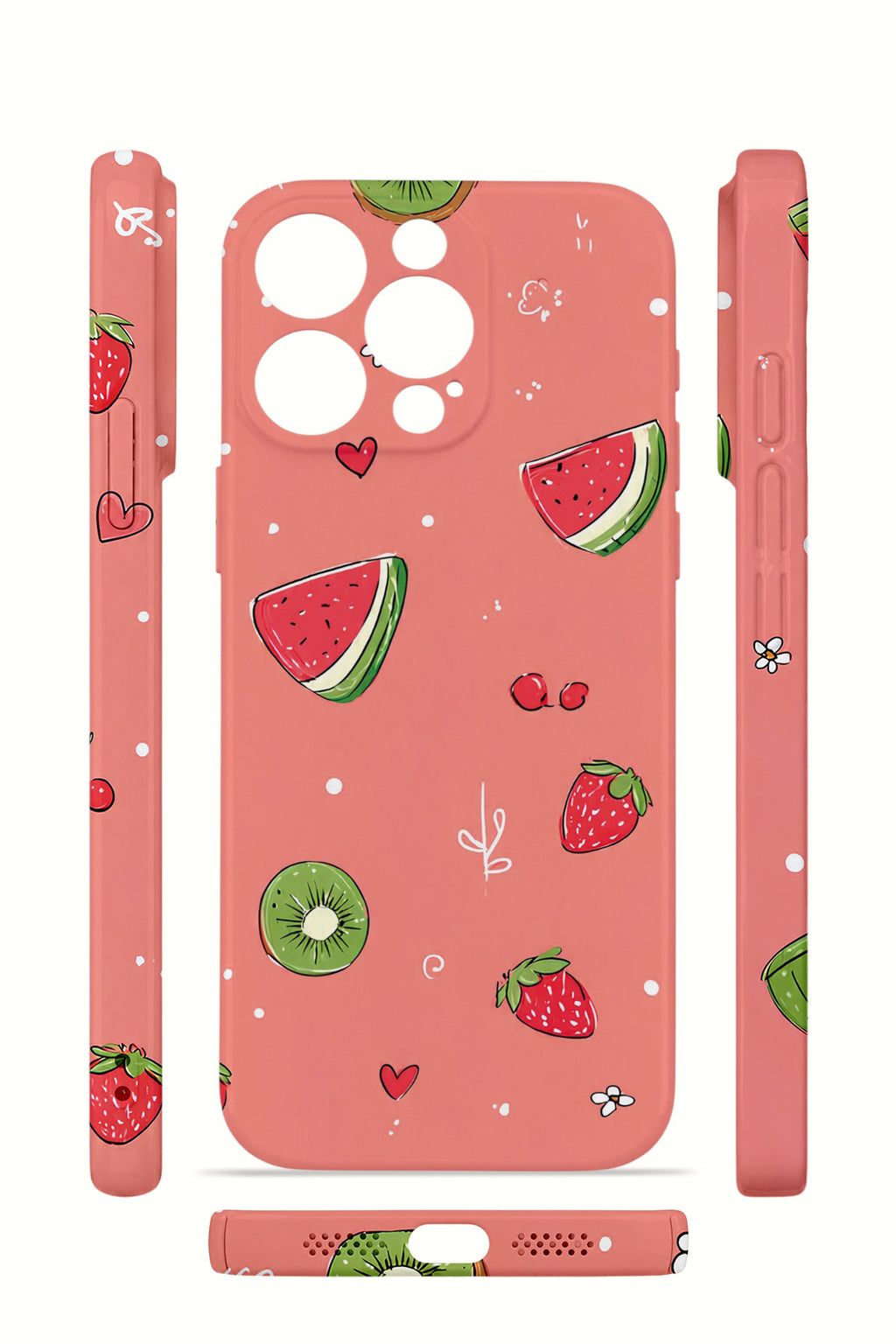 iPhone 15 Pro Max Valestra İnce Kamera Korumalı Mika Kılıf Summer Fruit Crush