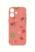 iPhone 16 Plus Valestra İnce Kamera Korumalı Mika Kılıf Summer Fruit Crush