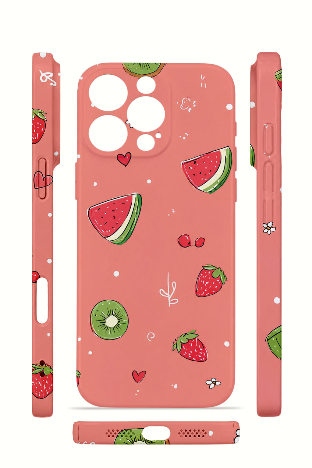 iPhone 16 Pro Max Valestra İnce Kamera Korumalı Mika Kılıf Summer Fruit Crush