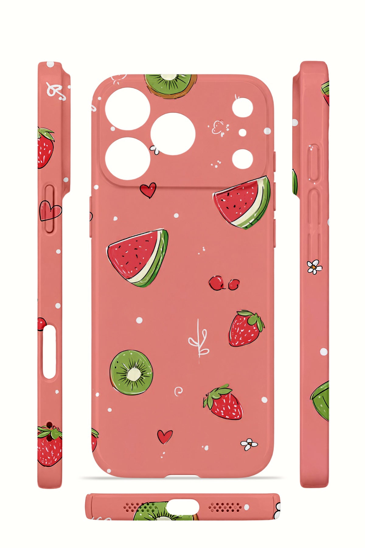 iPhone 17 Pro Max Valestra İnce Kamera Korumalı Mika Kılıf Summer Fruit Crush